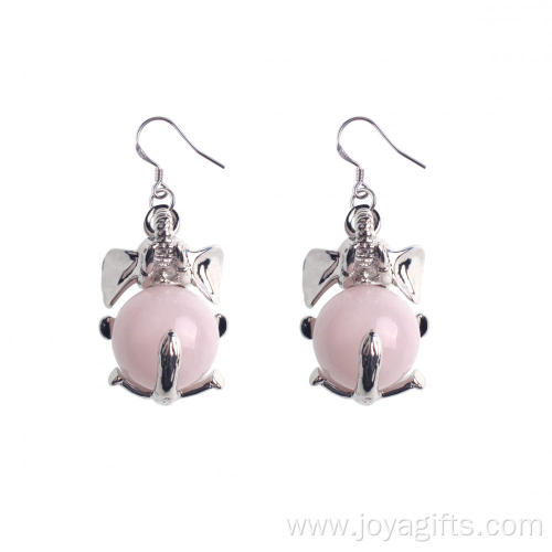 Stylish Jewelry Quartz Pearl Elephant Pendant Girls